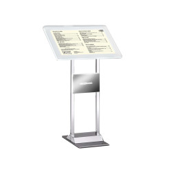 Leggio da pavimento Menu Board LEDMAG - cornice A4 retroilluminata a LED - altezza 110 cm - Tecnostyl