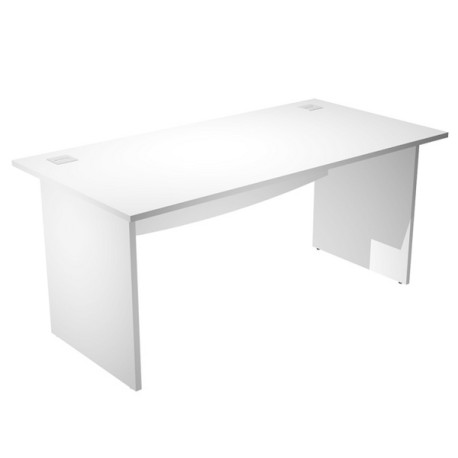 Scrivania Operativa Agorà Basic - fianchi melaminico - 160 x 80 x H 73 cm - bianco