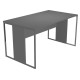 Scrivania singola Essence - 120 x 80 cm - Antracite - Gamba antracite