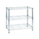 Libreria Archimede Light - 3 ripiani - acciaio cromato - 36x60x75 cm - Serena Group
