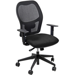 Seduta operativa Hubble HUHU - tessuto Target - braccioli regolabili - nero - Unisit