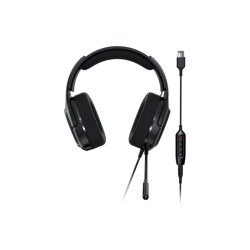 Acer Predator Galea 365 (PHW210) - Cuffie con microfono - canale 7.1 - dimensione completa - cablato - USB, jack 3,5 mm - nero