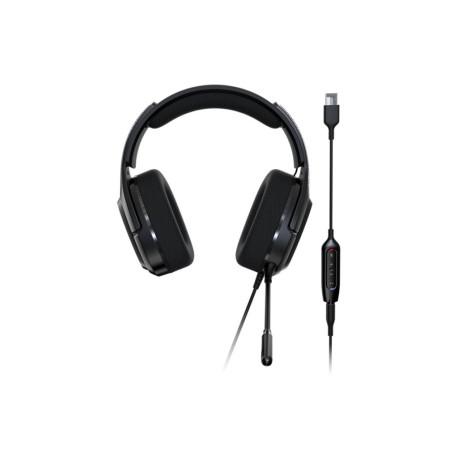 Acer Predator Galea 365 (PHW210) - Cuffie con microfono - canale 7.1 - dimensione completa - cablato - USB, jack 3,5 mm - nero