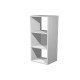 Libreria casellario Rainbow - 3 caselle - 35,9 x 29,2 x 103,9 cm - grigio alluminio