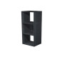Libreria casellario Rainbow - 3 caselle - 35,9 x 29,2 x 103,9 cm - nero venato