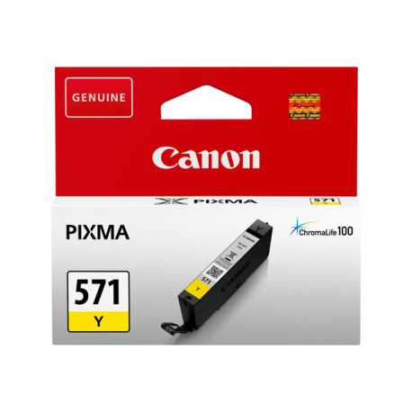 Canon CLI-571Y - 7 ml - giallo - originale - serbatoio inchiostro - per PIXMA TS5051, TS5053, TS5055, TS6050, TS6051, TS6052, T