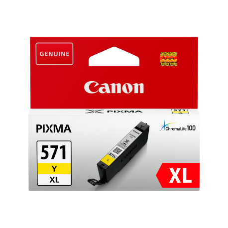 Canon CLI-571Y XL - 11 ml - Alta resa - giallo - originale - serbatoio inchiostro - per PIXMA TS5051, TS5053, TS5055, TS6050, T