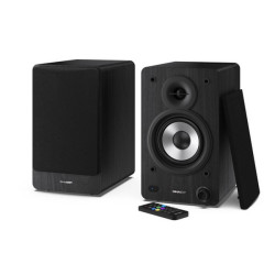 Sharp Bookshelf Speakers, 2-vie, 2.0 canali, Con cavo e senza cavo, 60 W, Nero