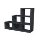 Libreria casellario Rainbow - 6 caselle a scalare - 104,1x29,2x103,9 cm - nero venato