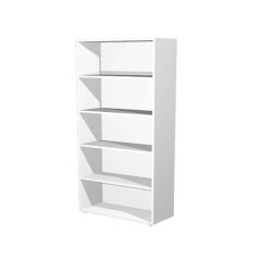 Libreria modulare alta - a giorno - 76 x 32 x 196 cm - bianco