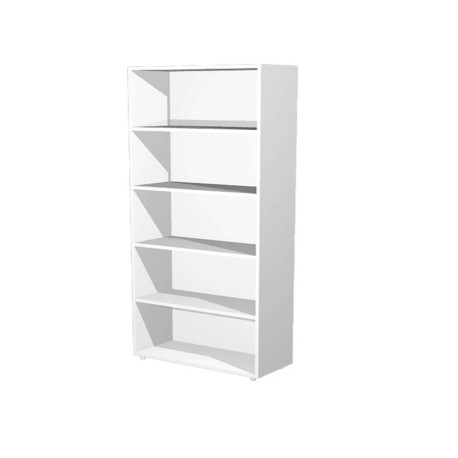 Libreria modulare alta - a giorno - 76 x 32 x 196 cm - bianco