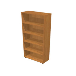 Libreria modulare alta - a giorno - 76 x 32 x 196 cm - noce chiaro