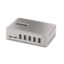 Startech Hub USB-C 3.0 a 10 Porte - 8x USB-A + 2x USB-C - Autoalimentato con Alimentatore da 65W - Hub USB 3.1 10Gbps