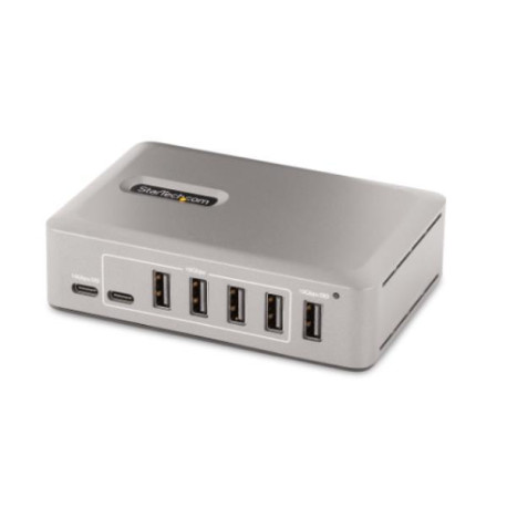 Startech Hub USB-C 3.0 a 10 Porte - 8x USB-A + 2x USB-C - Autoalimentato con Alimentatore da 65W - Hub USB 3.1 10Gbps