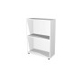Libreria modulare bassa - a giorno - 40 x 32 x 81,5 cm - bianco