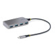 Strtech Hub USB a 4 porte - Hub USB 3.0 5Gbps alimentato via bus - Hub splitter da USB-A a 4x USB-A