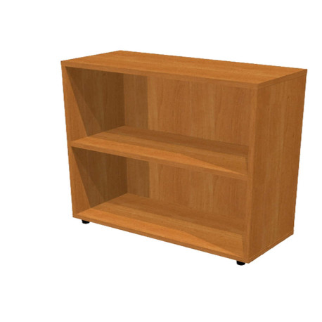 Libreria modulare bassa - a giorno - 76x32x81,5 cm - noce chiaro
