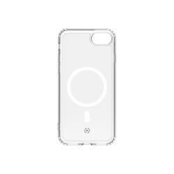 Celly GelskinMag - Cover per cellulare - policarbonato, TPU (poliuretano termoplastico) - trasparente - per Apple iPhone SE (3r