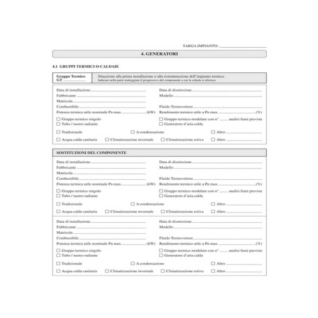 Libretto impianto climatizzazione Lombardia - 297 x 210mm - 48 fogli - Edipro