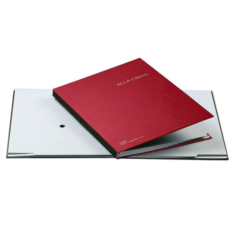 Libro firma - 14 intercalari - 24x34 cm - rosso - Fraschini