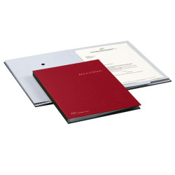Libro firma - 18 intercalari - 24x34 cm - rosso - Fraschini