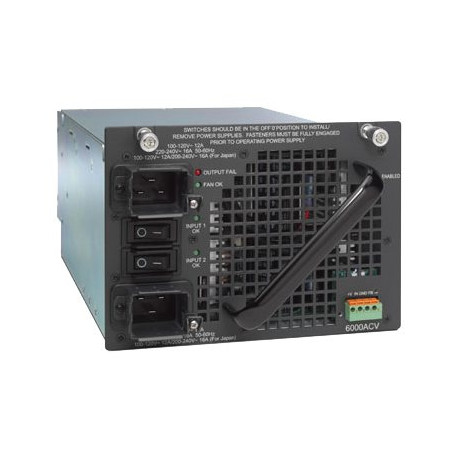 Cisco - Alimentazione (modulo plug-in) - 110/220 V c.a. V - 6000 Watt - per Catalyst 4503, 4503-E, 4504, 4506, 4506-E, 4507R, 4