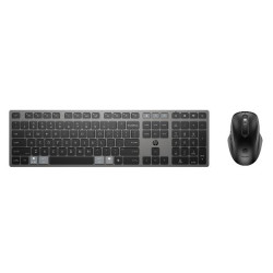 Combinazione di tastiera e mouse wireless ricaricabili multidispositivo HP 720