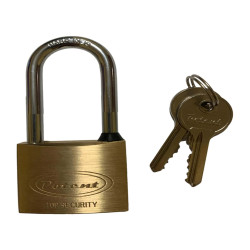 Lucchetto ad arco lungo - 30 mm - acciaio cromato - Metalplus