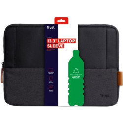 Trust LISBOA CUSTODIA RESISTENTE PER LAPTOP FINO A 13.3' - NERO