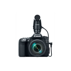 Canon DM-E1 - Microfono - per EOS 250, 850, 90, Kiss M2, Kiss X10, Kiss X9, M50, R3, R5, R6, Rebel SL3, Rebel T8i, RP
