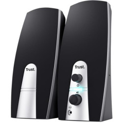 Trust MILA 2.0 SET SPEAKERS CON PRESA PER CUFFIE 5W RMS (10W PICCO) - NEROGRIGIO
