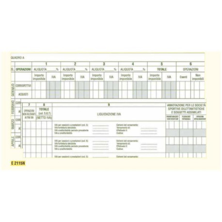 EdiPro registro Iva E2115NE