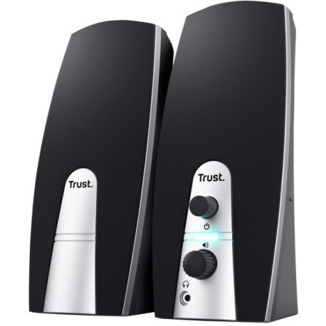 Trust MILA 2.0 SET SPEAKERS CON PRESA PER CUFFIE 5W RMS (10W PICCO) - NEROGRIGIO
