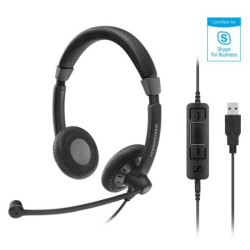 Epos SC 75 Cuffia Microfonica Multimediale Tipo Biaurale USB+ jack 3,5 mm Skype for Business