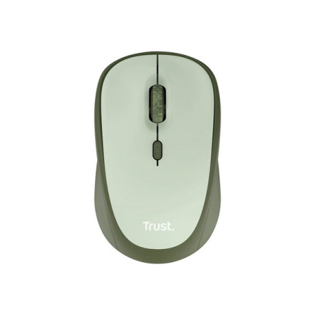 Trust Yvi+ - Mouse - silent - ottica - 4 pulsanti - senza fili - 2.4 GHz - ricevitore wireless USB -