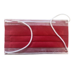 Gima MASCHERINE CHIRURGICHE CEPM - MADE IN ITALY - ROSSO