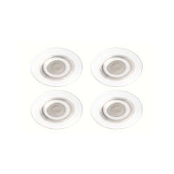 Magneti extraforti - diametro 3,2 cm - trasparente - Nobo - blister 4 pezzi