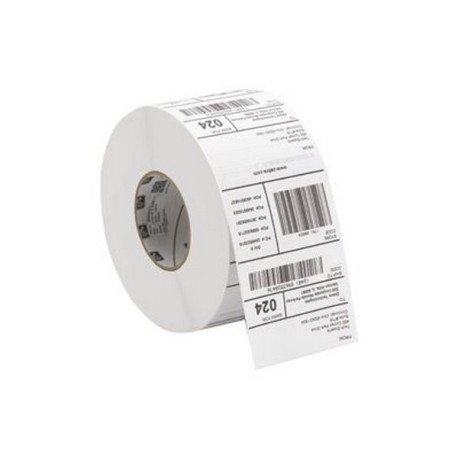 Zebra Z-Select 2000T - Carta - Opaca - adesivo acrilico permanente - rivestito superiormente - 139 micron - ZBR2100 bianco - 10