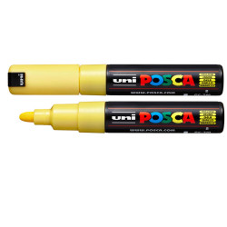 Marcatore a base d'acqua Uni Posca  PC7M - punta tonda large 4,5 mm-5,5mm - giallo - Uni Mitsubishi