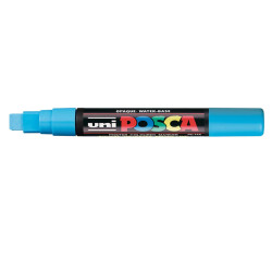 Marcatore a base d'acqua Uni Posca PC17K - punta extra large a scalpello 15,0mm  - azzurro - Uni Mitsubishi
