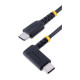 Startech Cavo di Ricarica USB-C a 90 da 15cm - Cavetto di Ricarica Veloce USB Tipo-C per uso intensivo - Cavo Dati USB 2.0 Type