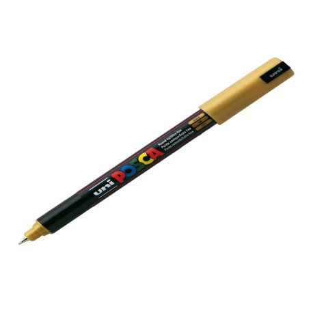 Marcatore a base d'acqua Uni Posca Pen PC1M - punta extra fine 0,7mm - oro  - Uni Mitsubishi