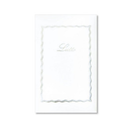Taschetta 10 biglietti + 10 buste - Lutto - 9 x 14 cm - bianco - Rex Sadoch