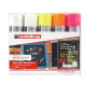 Marcatore a gesso liquido 4090 - punta scalpello - da 4 a 15mm - Edding - astuccio 5 pezzi