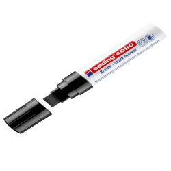 Marcatore a gesso liquido 4090 - punta scalpello - da 4 a 15mm - nero - Edding