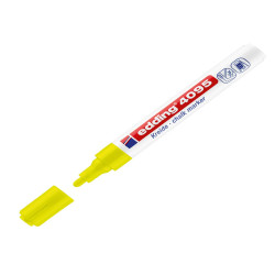 Marcatore a gesso liquido 4095 - punta tonda - da 2 a 3mm - giallo fluo - Edding