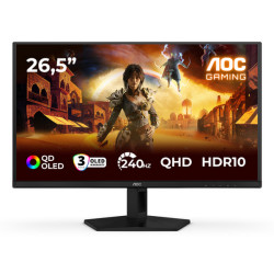 AOC G4 Q27G41ZDF, 67,3 cm (26.5"), 2560 x 1440 Pixel, Quad HD, QD-OLED, 0,03 ms, Nero, Rosso