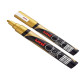 Marcatore a gesso liquido Uni Chalk Marker - punta tonda da 1,80-2,50mm - oro - Uni Mitsubishi