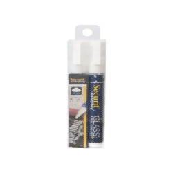 Marcatore a gesso liquido waterproof - punta da 2,00-6,00mm - bianco - Securit - conf. 2 pezzi
