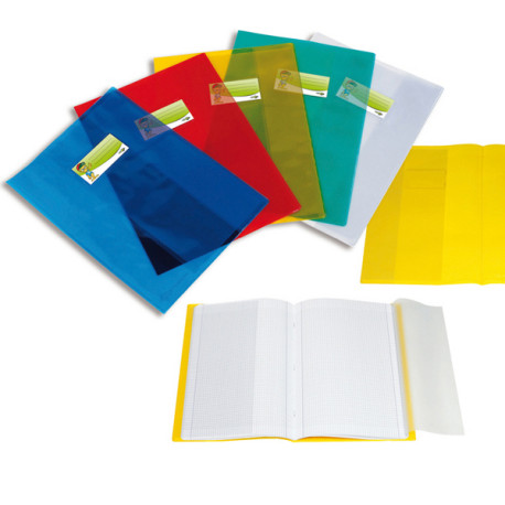 Coprimaxi PT1 F - c/alette - A4 - PP - liscio - trasparente blu - Sei Rota